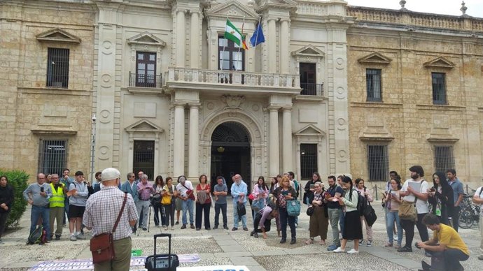 Protesta de los ecologistas ante la US