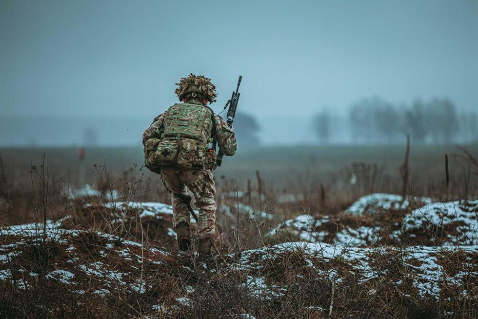 Archivo - Soldado de la OTAN durante un entrenamiento en Polonia