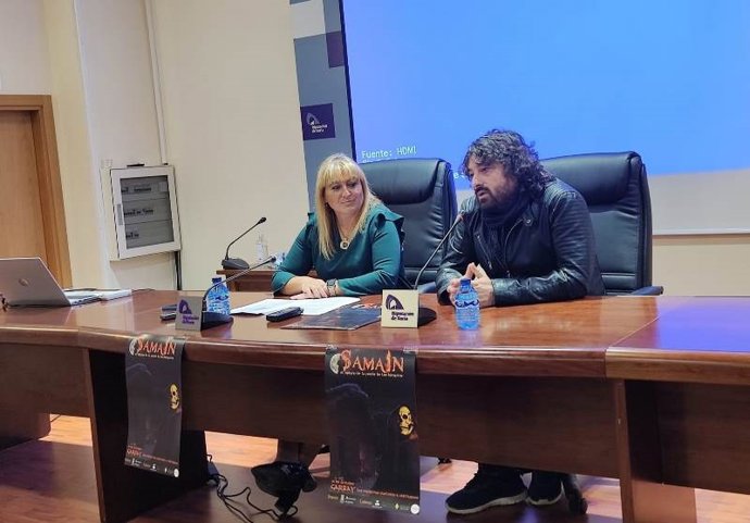 Rubén García y María José Jiménez presentan el Samain de Garray (Soria).