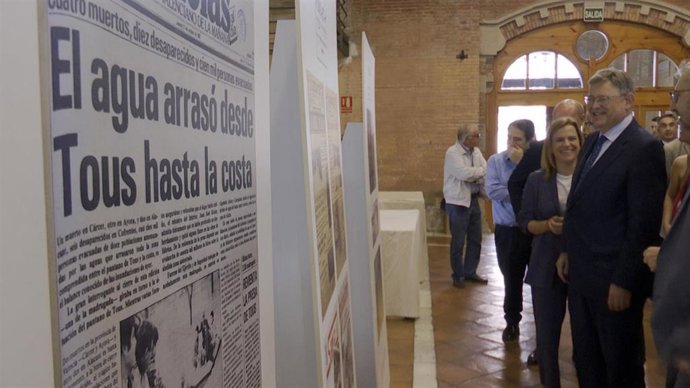 Acto de conmemoración de los 40 años de la "trágica" pantanada de Tous (Valencia)