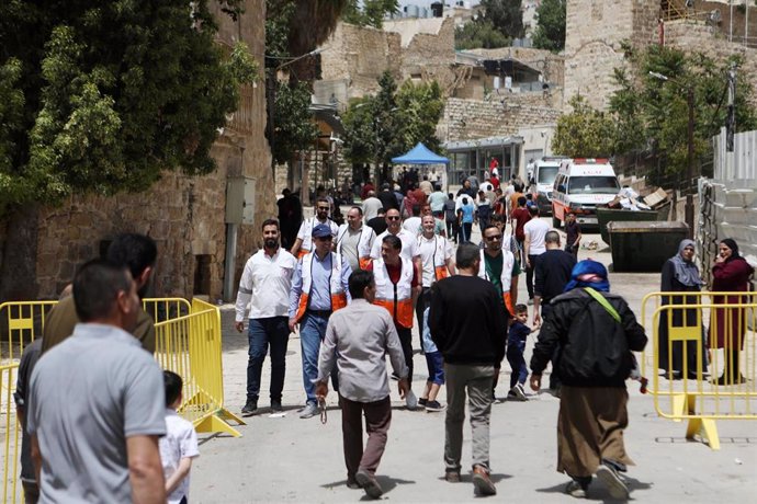 Un 'checkpoint' en Hebrón, Cisjordania