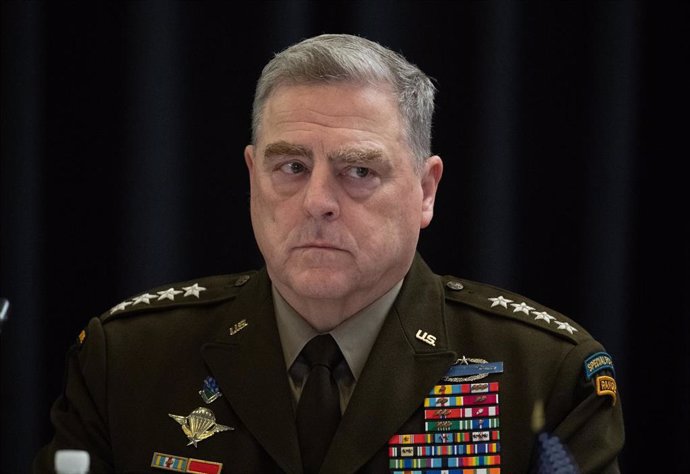 Archivo - El jefe del Estado Mayor Conjunto del Ejército de Estados Unidos, el general Mark Milley.