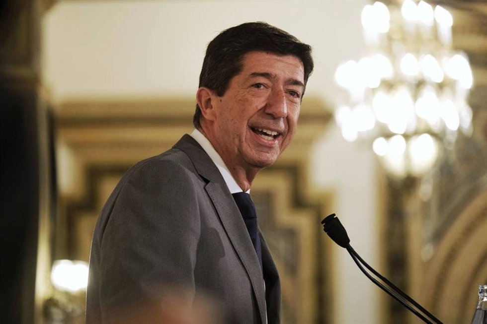 Archivo - El exvicepresidente de la Junta y nuevo presidente del Consejo Económico y Social de Andalucía, Juan Marín, en una imagen de archivo