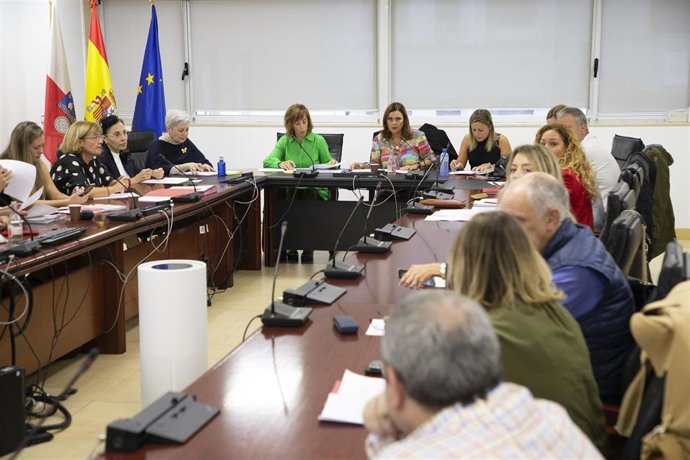 La consejera de Presidencia, Interior, Justicia y Acción Exterior, Paula Fernández, asiste a la reunión de la Mesa General de Negociación