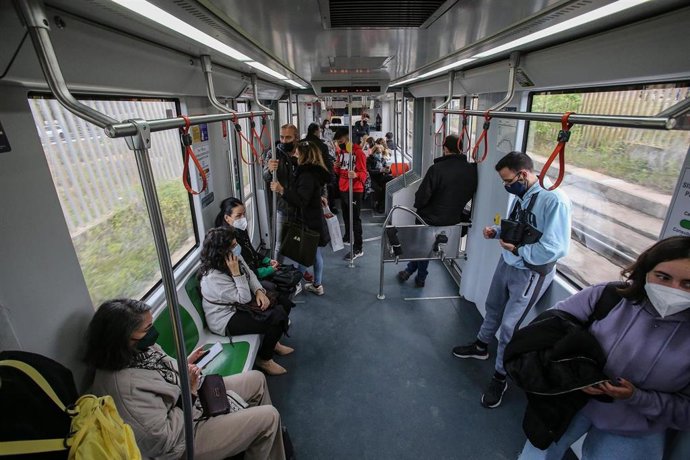 Archivo - Interior del Metro de Sevilla.