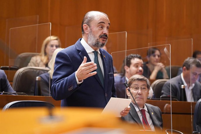 El presidente del Gobierno de Aragón, Javier Lambán.