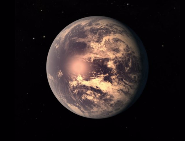 Impresión artística del exoplaneta TRAPPIST-1e