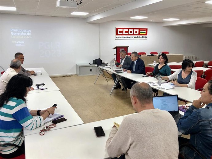 Presentación presupuestos del Gobierno riojano a CCOO