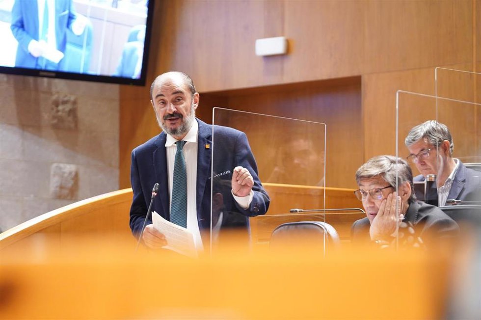 El presidente del Gobierno de Aragón, Javier Lambán.