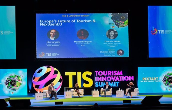 Una de las ponencias del Tourism Innovation Summit (TIS) celebradas en Fibes.