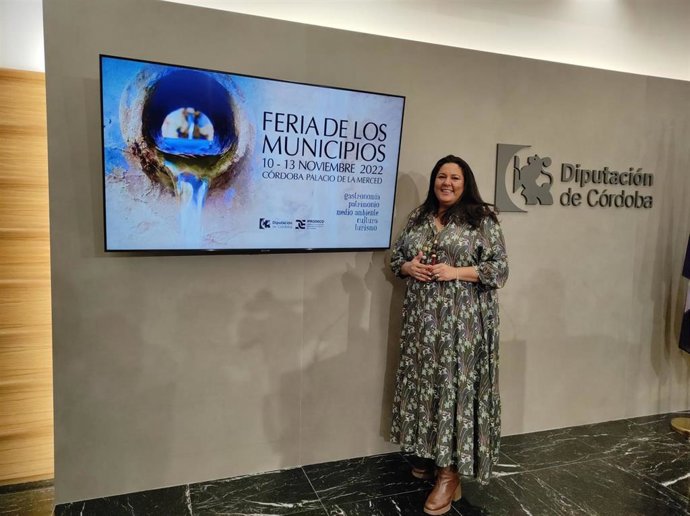 La presidenta de Iprodeco, Dolores Amo, en la presentación de la Feria de los Municipios.