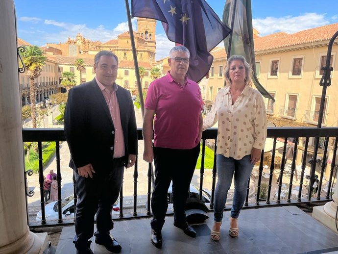 Martos, Lorente y Reyes, del PP, en el Ayuntamiento de Guadix