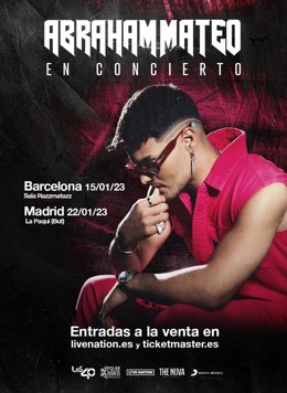 Cartell de la gira d'Abraham Mateo