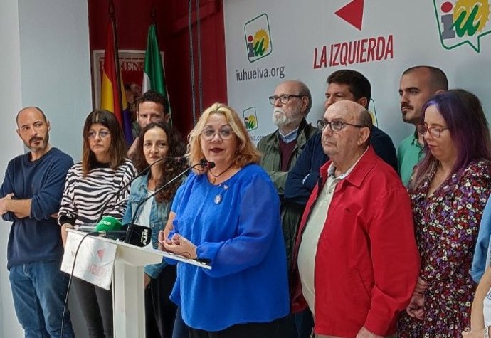 Mónica Rossi, elegida candidata de IU a la Alcaldía de Huelva.