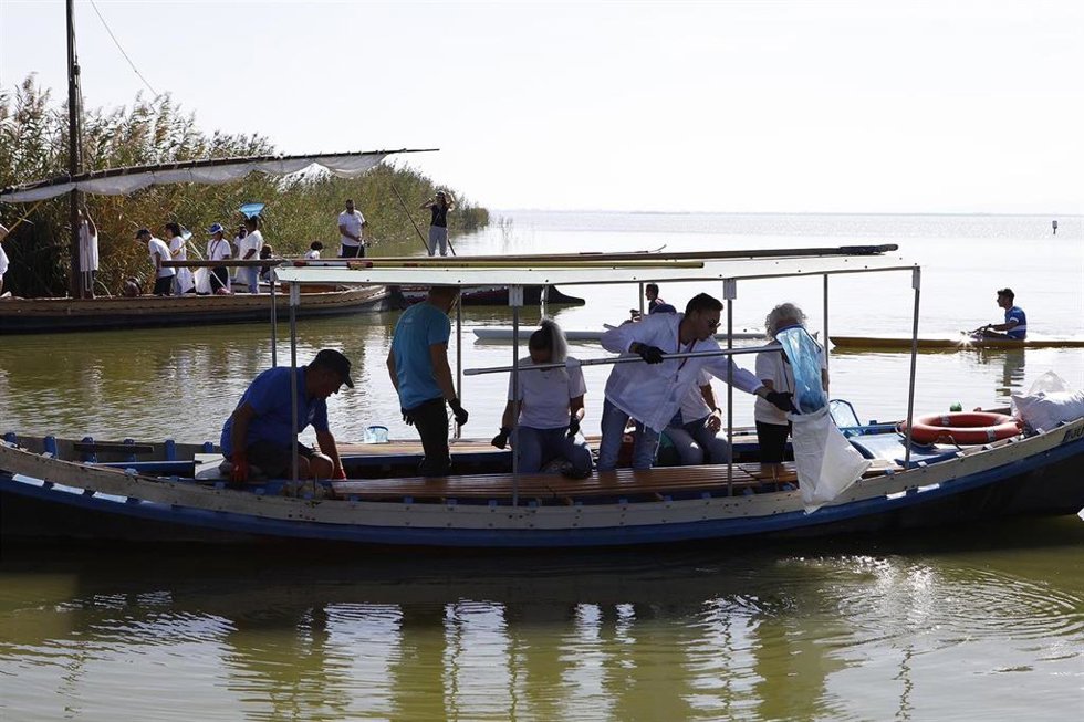 Voluntarios de Aquaservice recogen más de 110 kg de residuos en el Parc Natural de LAlbufera