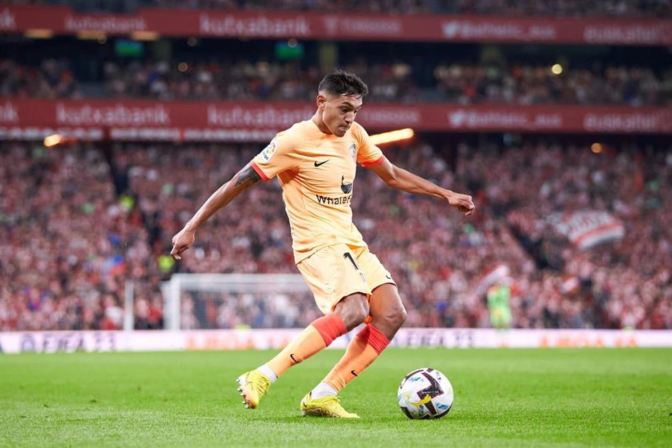 Nahuel Molina con el Atlético de Madrid
