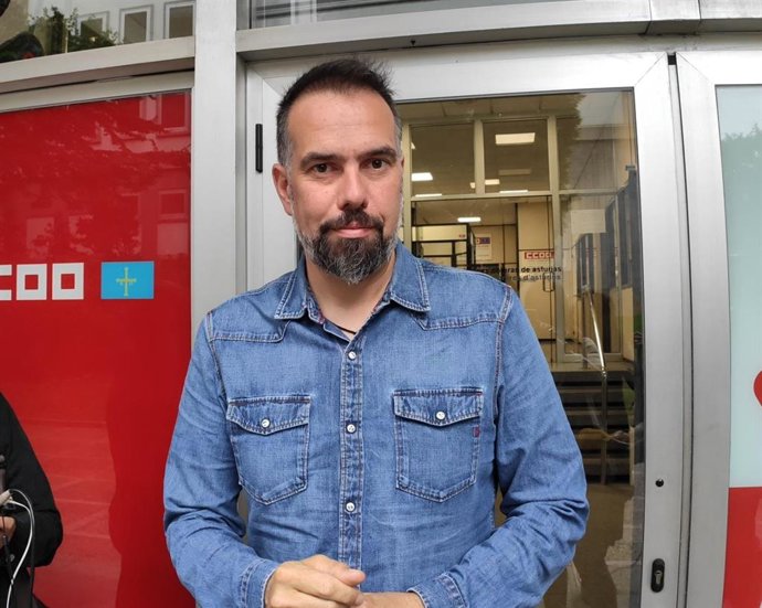 El secretario general de CCOO de Asturias, José Manuel Zapico