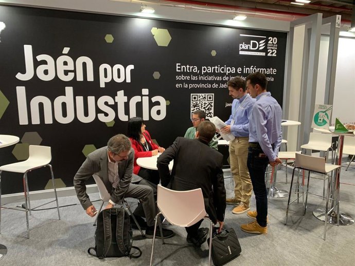 Expositor propio de la Diputación de Jaén en la Feria MetalMadrid 22.