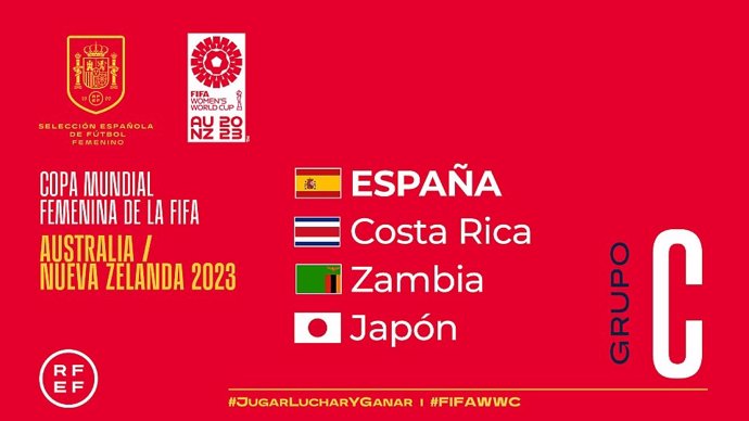 Japón, Costa Rica y Zambia, rivales de España en el Mundial femenino 2023