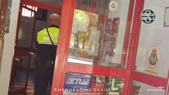 Autoescuela "ilegal" localizada por la Policía Local de Sevilla.