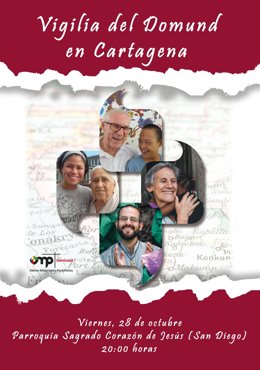 Cartel 'Vigilia del Domund en Cartagena'