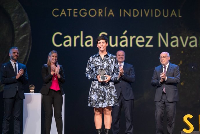 Carla Suárez recibe el premio SER Canario