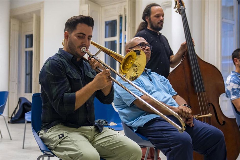 El trombonista Roberto Pacheco