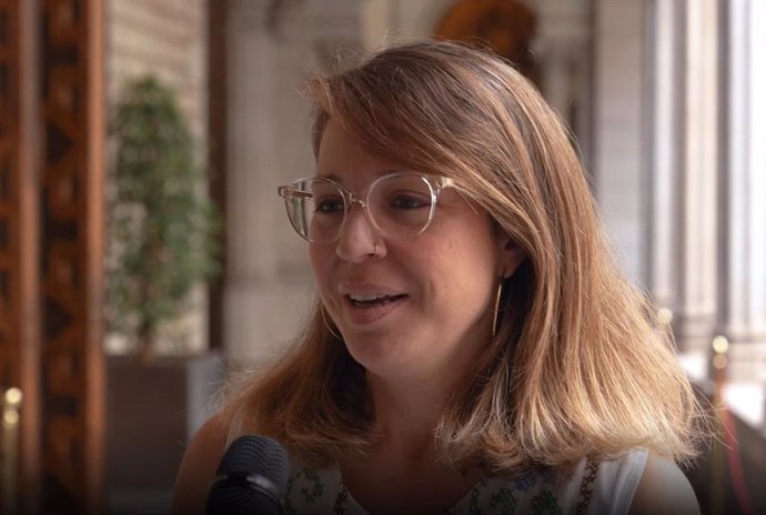 La tinent d'alcalde d'Ecologia, Urbanisme, Infraestructures i Mobilitat de l'Ajuntament de Barcelona Janet Sanz
