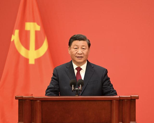 Xi Jinping en el XX Congreso del Partido Comunista de China