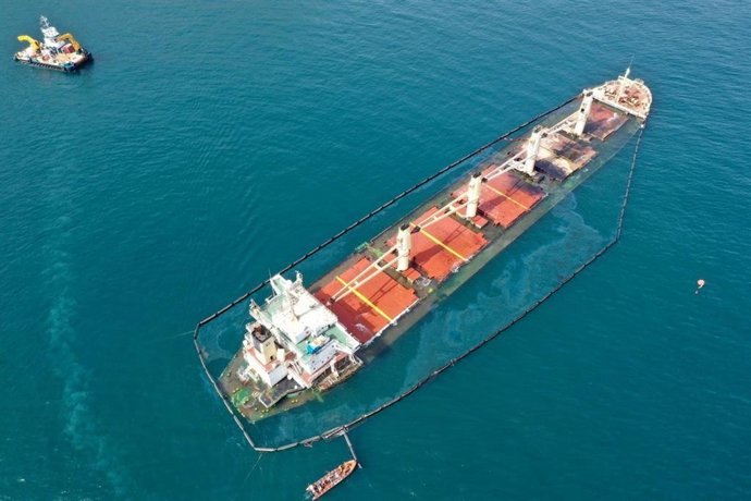El OS35 hundido en Gibraltar.