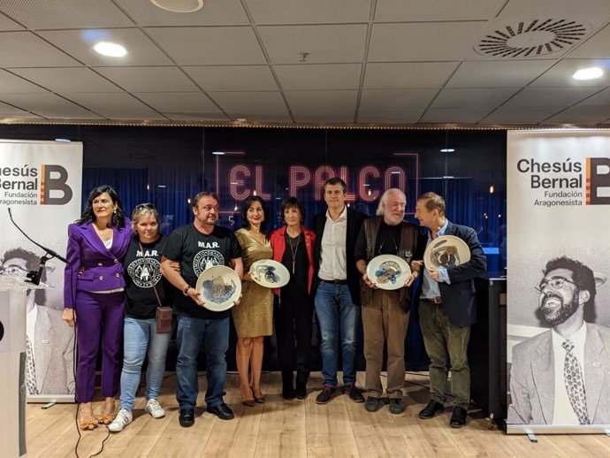 José Luis Melero, Eugenio Monesma, el Movimiento de Acción Rural y Carmen Bayod reciben los Premios Aragón 2022 de la Fundación Aragonesista Chesús Bernal.
