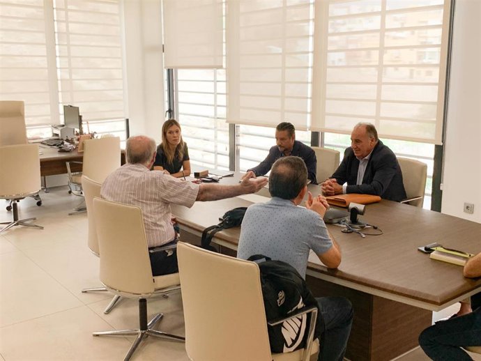 Reunión del Ayuntamiento de Almería y la Federación Andaluza de Fútbol