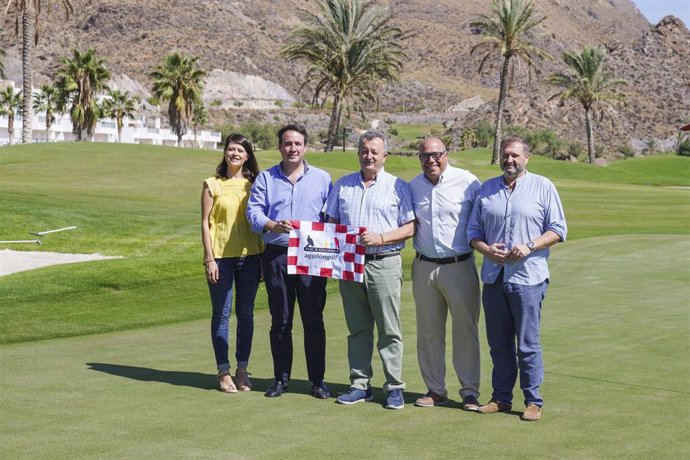 Archivo - Presentación del campeonato de España de golf para profesional senior que se celebrará en Pulpí en el mes de diciembre.