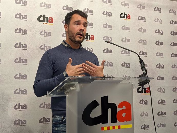 El candidato de Chunta Aragonesista a la Alcaldía de Zaragoza, Chuaquín Bernal.