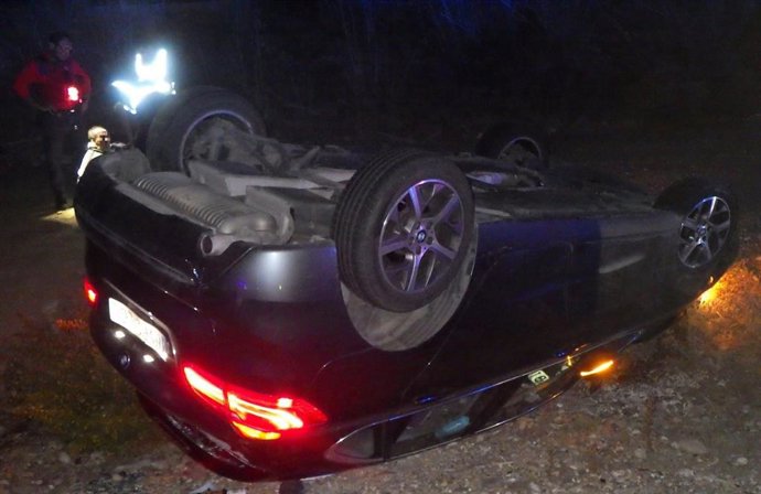 Imagen del vehículo accidentado.