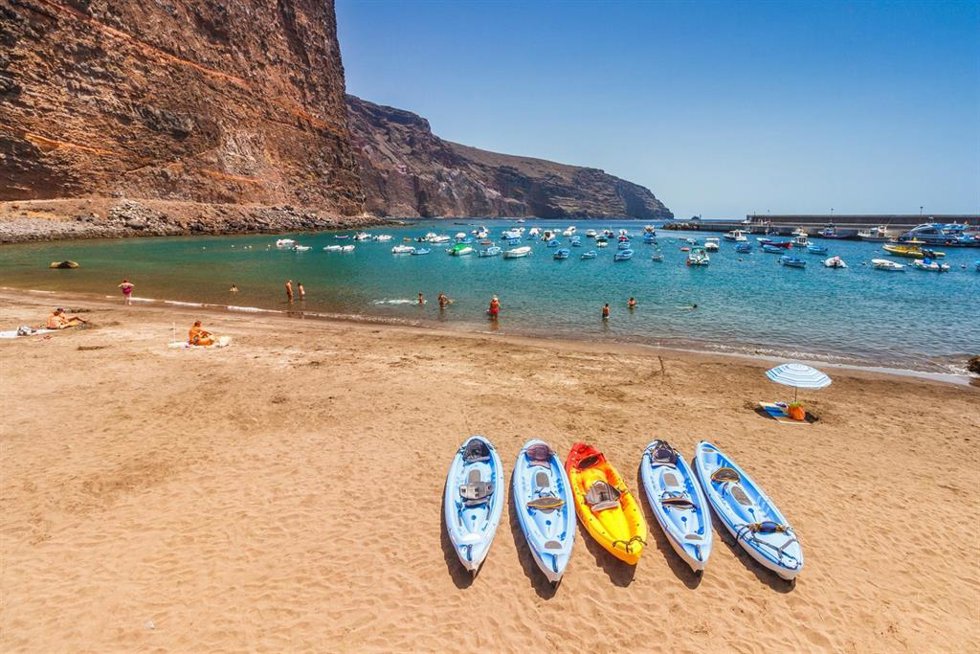 Playa de Vueltas, en Valle Gran Rey