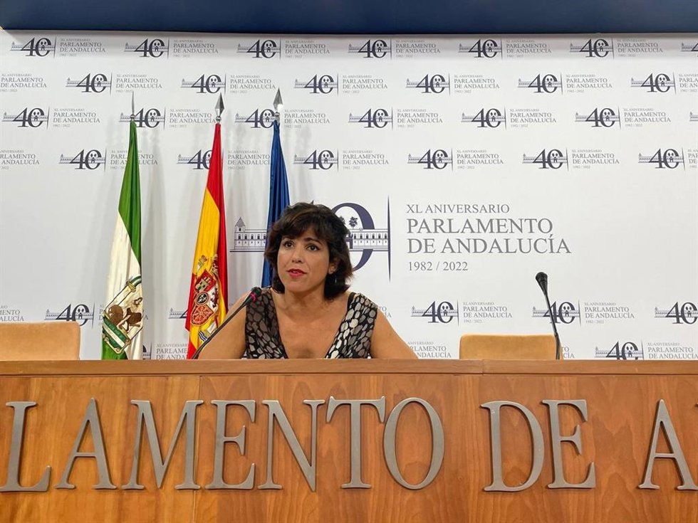 La portavoz de Adelante Andalucía, Teresa Rodríguez