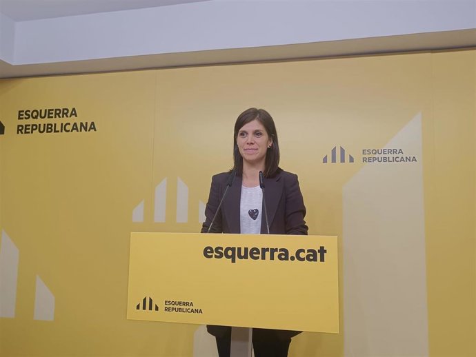 La secretaria general adjunta y portavoz de ERC, Marta Vilalta.