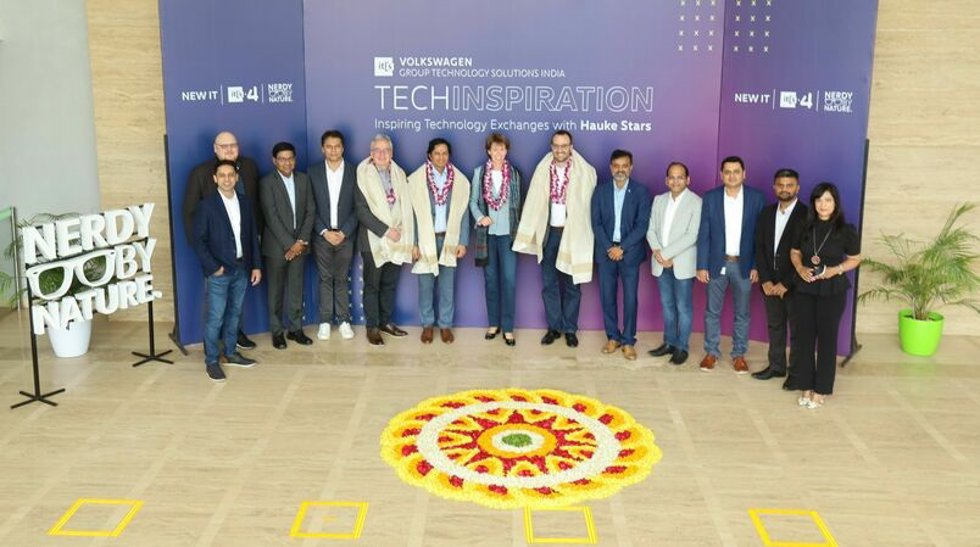 Parte del equipo de VWITS de Volkswagen en India
