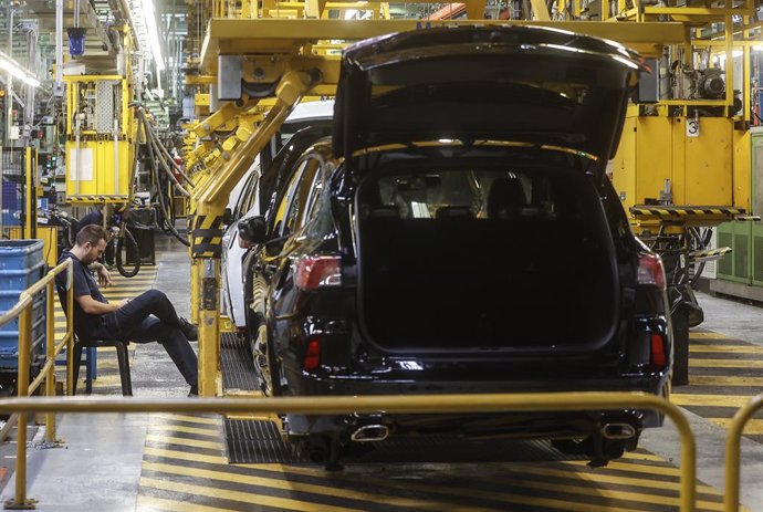 Un vehículo en la fábrica de Ford en Almussafes, a 24 de octubre de 2022, en Almussafes, Valencia, 