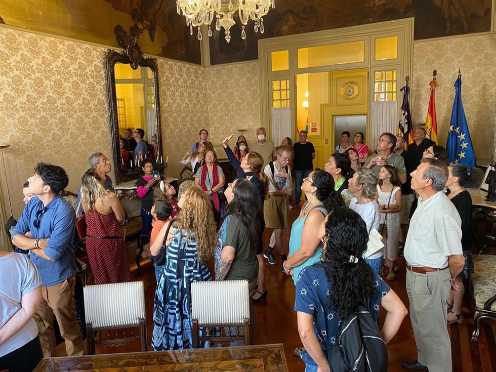 El Parlament balear durante el Open House Palma.