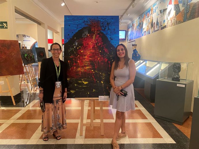 Exposición Guio Santana en el aeropuerto de Lanzarote