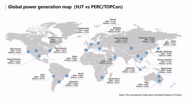 Figure 1.1 Map of global power generation gains