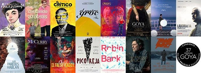 Archivo - Títulos preseleccionados para para el Goya a la Mejor Película Documental