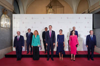 Los Reyes inauguran entre vítores y aplausos la temporada del Teatro Real con 'Aída'