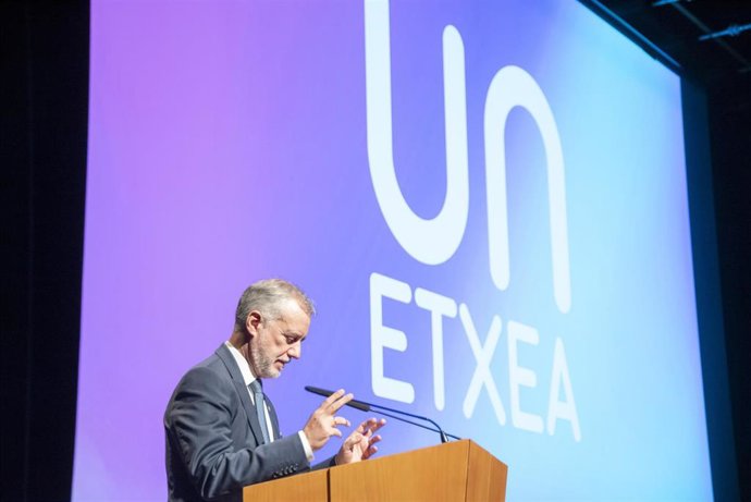El lehendakari, Iñigo Urkullu, en el Palacio Euskalduna de Bilbao