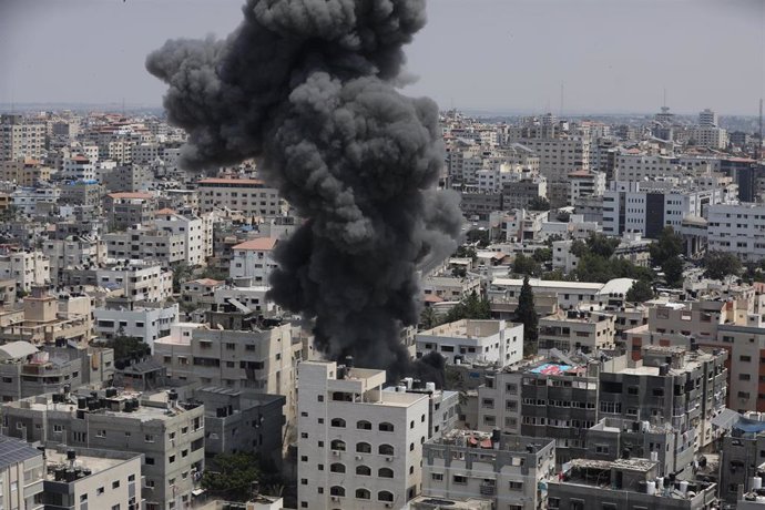 Archivo - Ataques israelíes en la Franja de Gaza (Archivo: 6 de agosto)