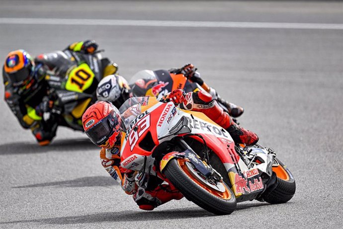 93 Marquez Marc (spa), Repsol Honda Team, Honda RC213V, action during the 2022 Moto GP Petronas Grand Prix of Malaysia Motorcycle Grand Prix , from October 21 to 23 2022 at Sepang, Malaysia - Photo Studio Milagro / DPPI