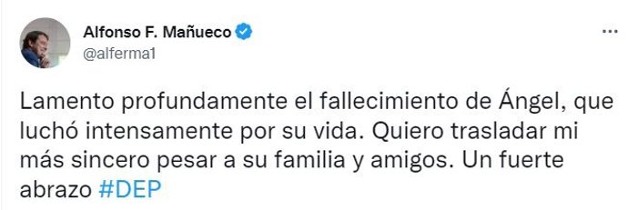 Mensaje del presidente de la Junta, Alfonso Fernández Mañueco.