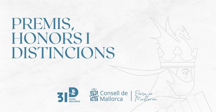 Cartel de los premios, honores y distinciones del Consell de Mallorca.